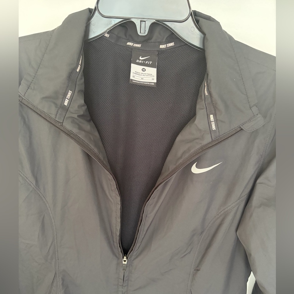 Nike Black Dri-FIT Mesh Tennis Jacket